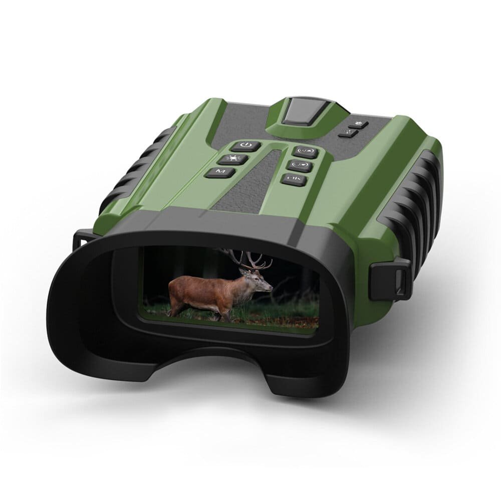 Night Vision Binoculars for Adults with Full Color Night Vision Backlit Buttons 4X Optical Zoom 8X Digital Zoom 250-300m Viewing Distance