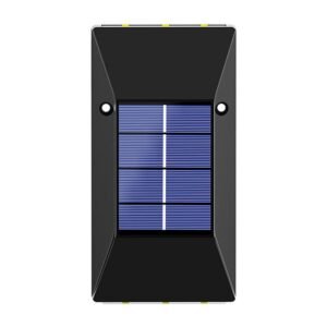 2PCS Outdoor Solar Light LED Waterproof Decoration Wall Lamp for Fence Porch Country Balcony House Garden Street Lighting