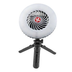 Portable Fan Light USB Recharge Power Bank Camping Lamp Multifunction Outdoor Lighting LED Hanging Tent Fan Light